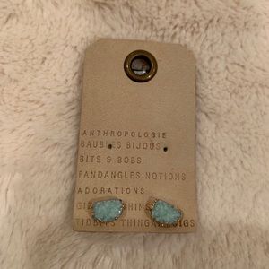 NWT Anthropologie blue studs